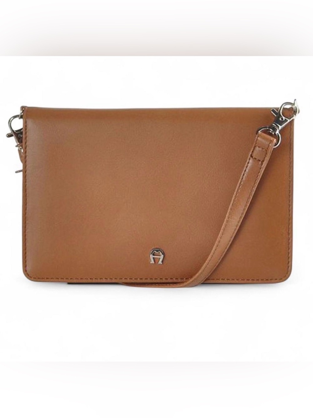 NWOT Etienne Aigner Tan Crossbody Clutch with Removable Strap